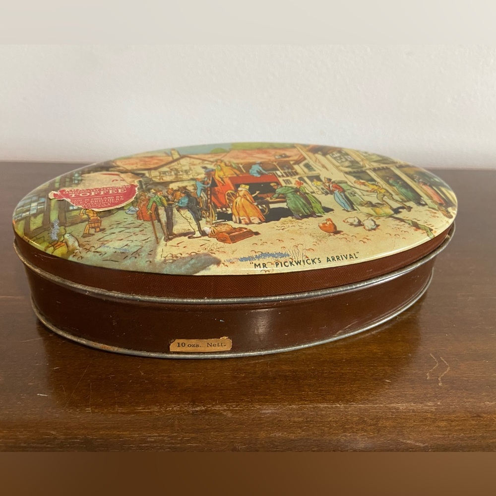 Vintage Riley’s Toffee Tin England Old Rustic Shabby Chic Halifax